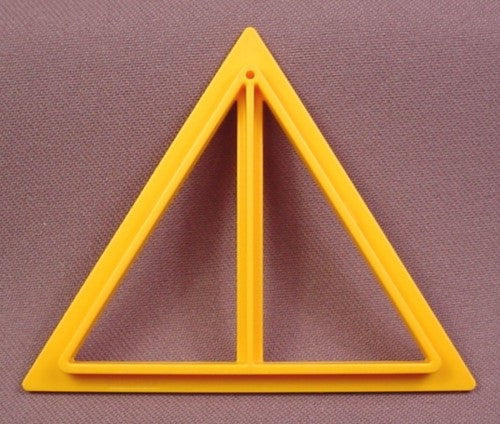 Playmobil Yellow Gold Triangular Window, 3 1/2 Inches Tall