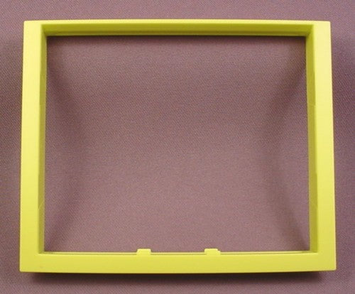 Playmobil Lime Green Yellow Double Width Tall Window Frame