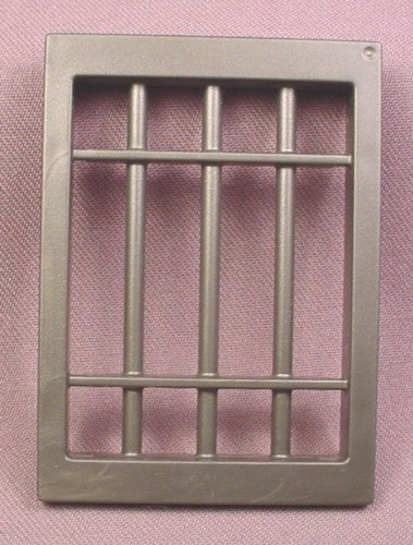 Playmobil Black Window With Bars For A 2 3/4 Inch Tall Opening