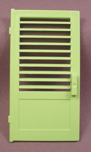 Playmobil Lime Green Door With Slats Or Louvers In The Top Section