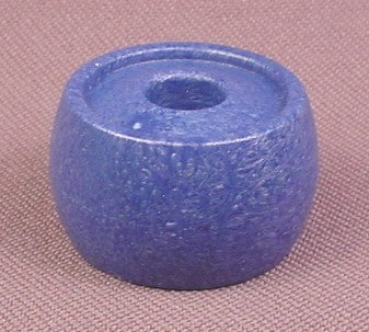 Playmobil Blue Round Barrel Shaped Flower Pot With Large Hole