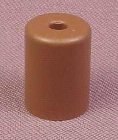 Playmobil Brown Round Soil Insert With Center Hole, Tall Flower Pot