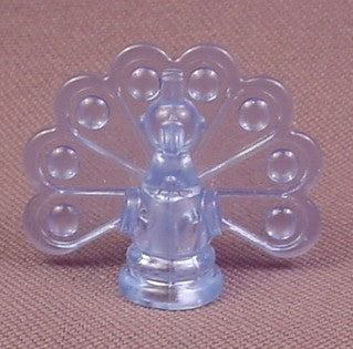 Playmobil Transparent Blue Peacock Statue Ornament For Fountain