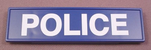 Playmobil Blue Police Sign, 3 1/2" Wide, 3605 3954, 30 63 5400