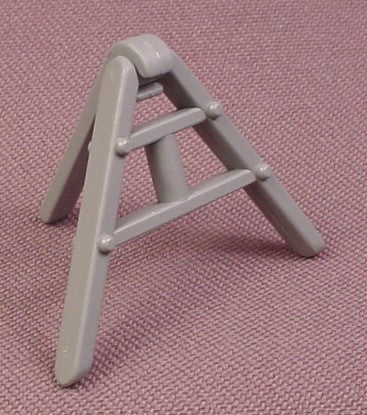 Playmobil Gray Tri-Pod Stand For Triangular Sign, Folding Legs