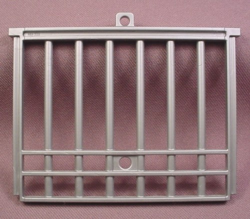 Playmobil Silver Gray Cage Door With Holes For Latch, 4175