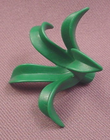 Playmobil Dark Or Coniferous Green Broad Leaf Plant With 5 Leaves