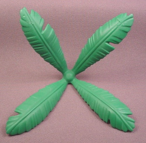 Playmobil Green Large Palm Tree Leaves Upper Section Solid Center