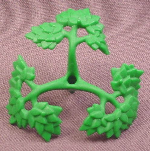 Playmobil Green 3 Branch Bush Large Section With Leaves