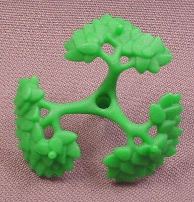 Playmobil Green 3 Branch Bush Medium Section With Leaves