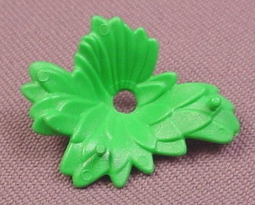 Playmobil Green Cup Shaped Leaf Base With 2 Studs & Center Hole