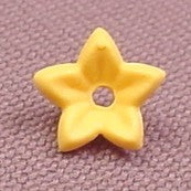 Playmobil Yellow Gold 5 Petal Fluted Flower Blossom, 4056 4095 4137