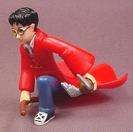 Harry Potter Quidditch Player PVC Figure, 2 3/8" tall, 2001 Decopac