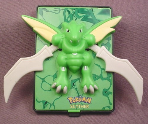Burger King Pokemon 2000 The Movie Scyther Power Card Toy, 3 3/4"