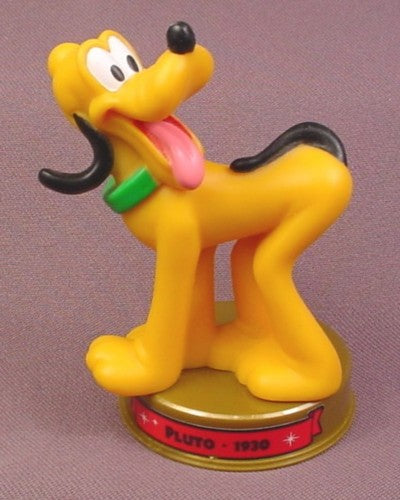 McDonalds 100 Years of Magic Pluto Dog PVC Figure on Base, 3 3/4"