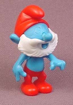 Kinder Surprise Vintage 1990 Papa Smurf Figure