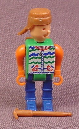 Kinder Surprise 1993 Snow Hiker, V Sticker on Back, K93N84B