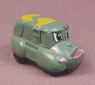 Kinder Surprise 1997 Green Car with Rhino Face, K97N90