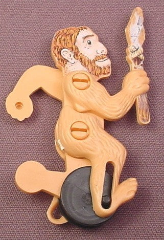 Kinder Surprise 1997 Caveman with Spear on Wheel, K97N54