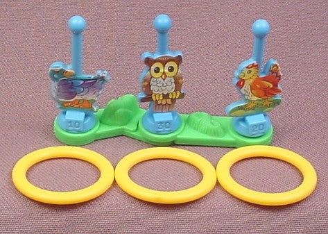 Kinder Surprise 1998 Ring Toss Game with 3 Birds, K98N37