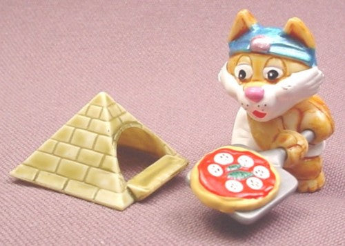 Kinder Surprise, 1997, Cairo Cats, Pizza Tut, #3, Baking Pyramid