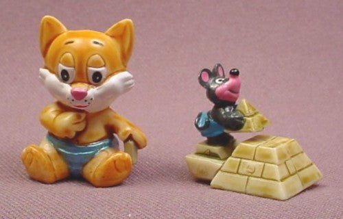 Kinder Surprise, 1997, Cairo Cats, Scribbles & Fig 9, Child & Mouse