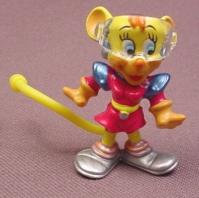 Kinder Surprise, 2002, Cybertop, Cyberluna, #6, Yellow Mouse Alien