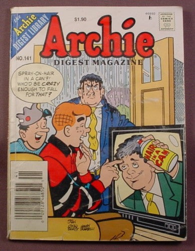 Archie Comic 141 Archie Digest Magazine Comic #141, June 1996, Fair Condition – Ron's ...