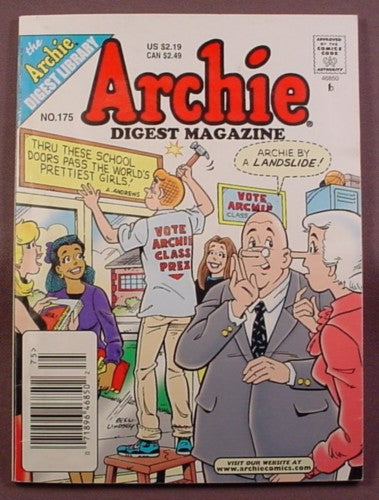 Archie Digest Magazine Comic #175, Nov 2000, Good Condition