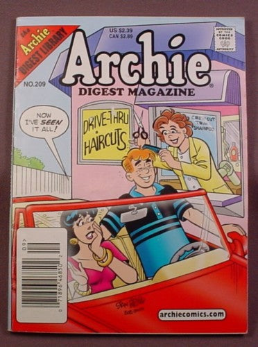 Archie Digest Magazine Comic #209, Sept 2004, Good Condition
