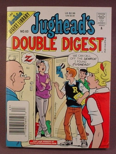 Jughead's Double Digest Comic #63, Nov 1999, Good Condition, Crease