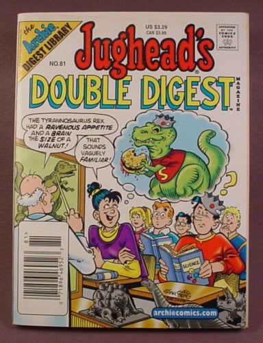 Jughead's Double Digest Comic #81, Jan 2002, Very Good Condition