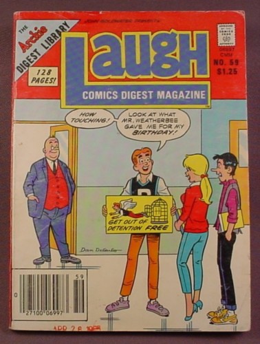 Laugh Comics Digest Magazine #59, July 1985, Good Condition