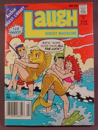 Laugh Digest Magazine Comic #90, Sept 1990, Good Condition