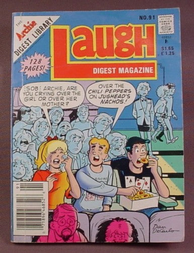 Laugh Digest Magazine Comic #91, Nov 1990, Good Condition
