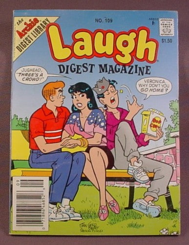 Laugh Digest Magazine Comic #109, Sept 1993, Good Condition