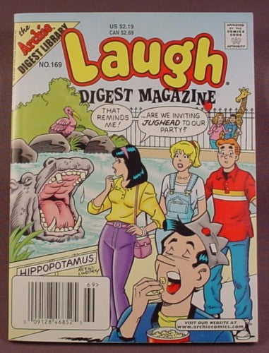 Laugh Digest Magazine Comic #169, Nov 2001, Very Good Condition