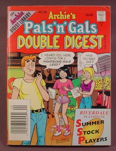 Archie's Pals N Gals Double Digest Magazine Comic #20, Aug 1996