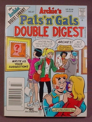 Archie's Pals N Gals Double Digest Magazine Comic #47, Mar 2000