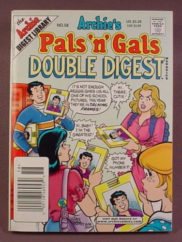 Archie's Pals N Gals Double Digest Magazine Comic #58, July 2001
