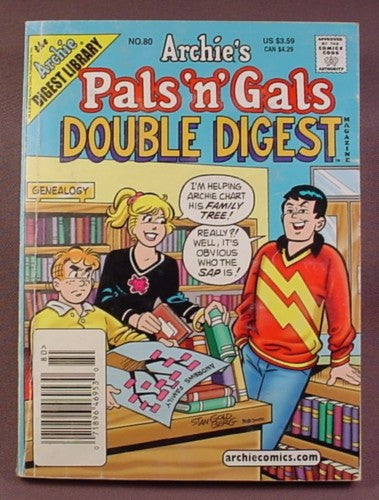 Archie's Pals N Gals Double Digest Magazine Comic #80, Jan 2004