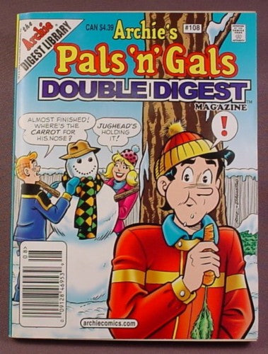 Archie's Pals N Gals Double Digest Magazine Comic #108, Feb 2007