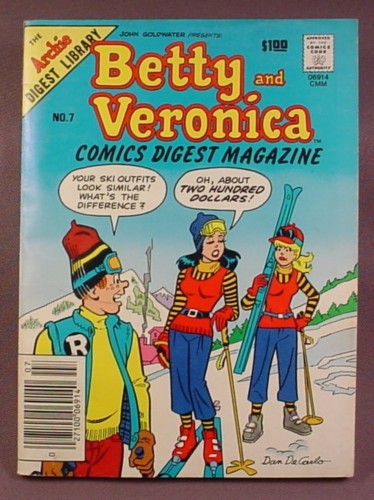 Betty And Veronica Comics Digest Magazine #7, Feb 1984, Good Cond