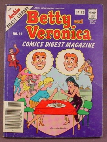 Betty And Veronica Comics Digest Magazine #11, Feb 1985, Good Cond