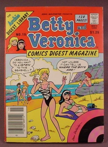 Betty And Veronica Comics Digest Magazine #15, Oct 1985, Very Good