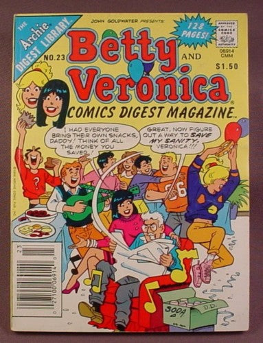 Betty And Veronica Comics Digest Magazine #23, Feb 1987, Very Good