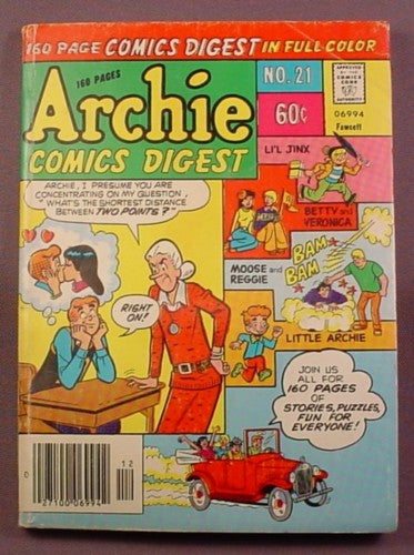 Archie Comics Digest #21, Dec 1976, Good Condition, Light Crease