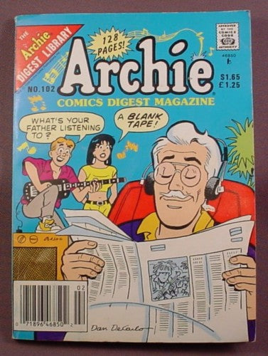 Archie Comics Digest Magazine #102, June 1990, Very Good Condition