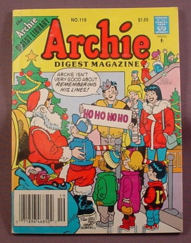 Archie Digest Magazine Comic #119, Feb 1993, Good Condition