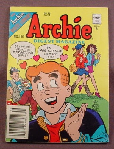 Archie Digest Magazine Comic #125, Jan 1994, Good Condition